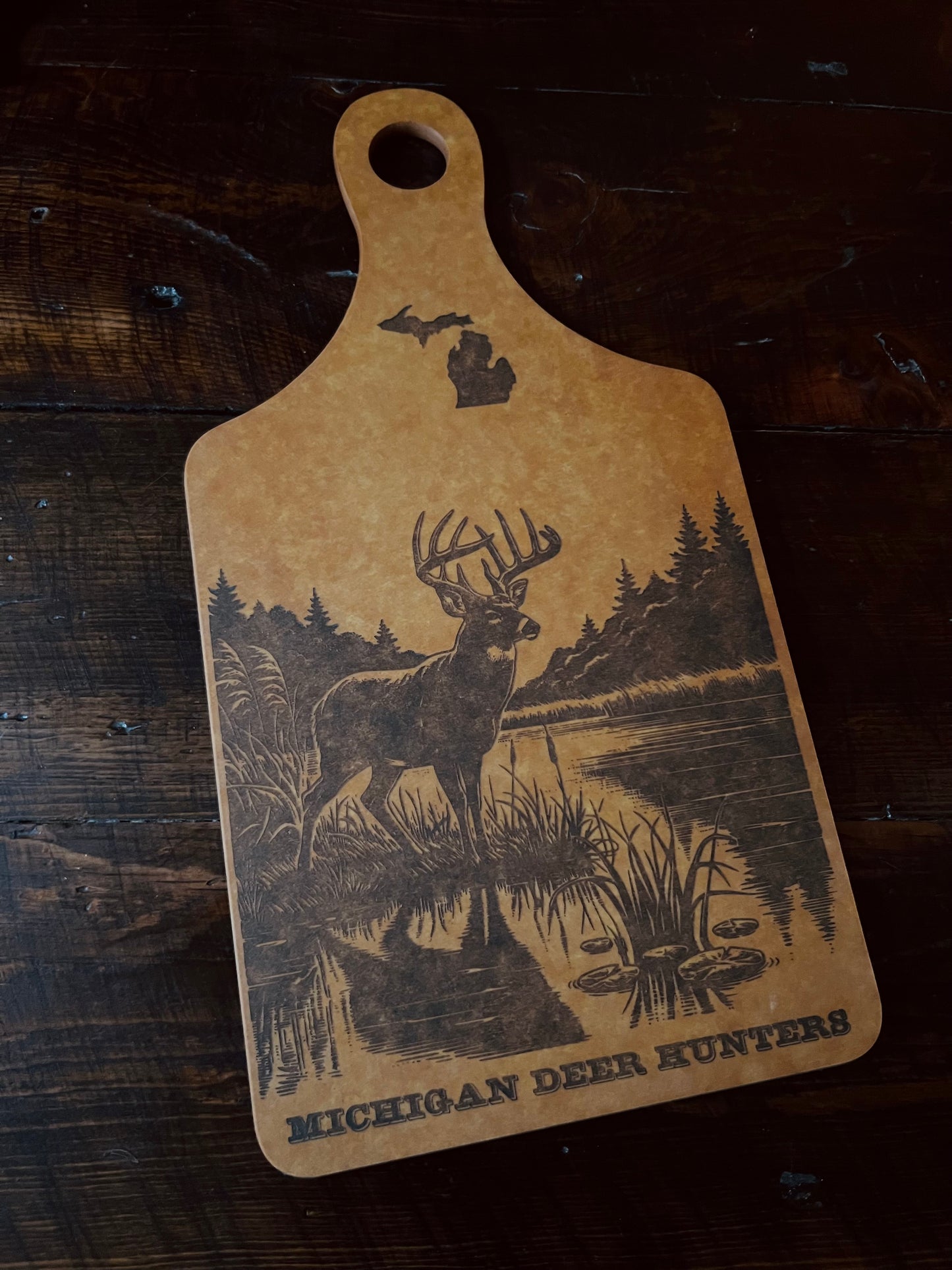 Deer Camp cutting board